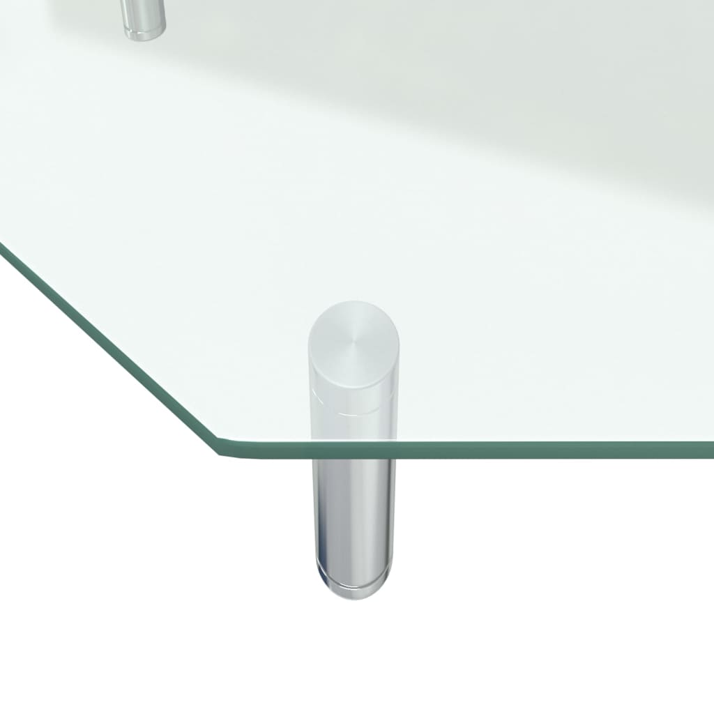 NNEVL Monitor Stand 60x26x8.6 cm Transparent Glass