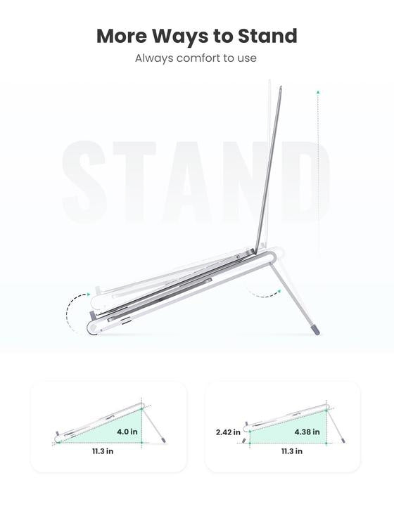 NNEDSZ  80705 Foldable Aluminum Laptop Stand Holder